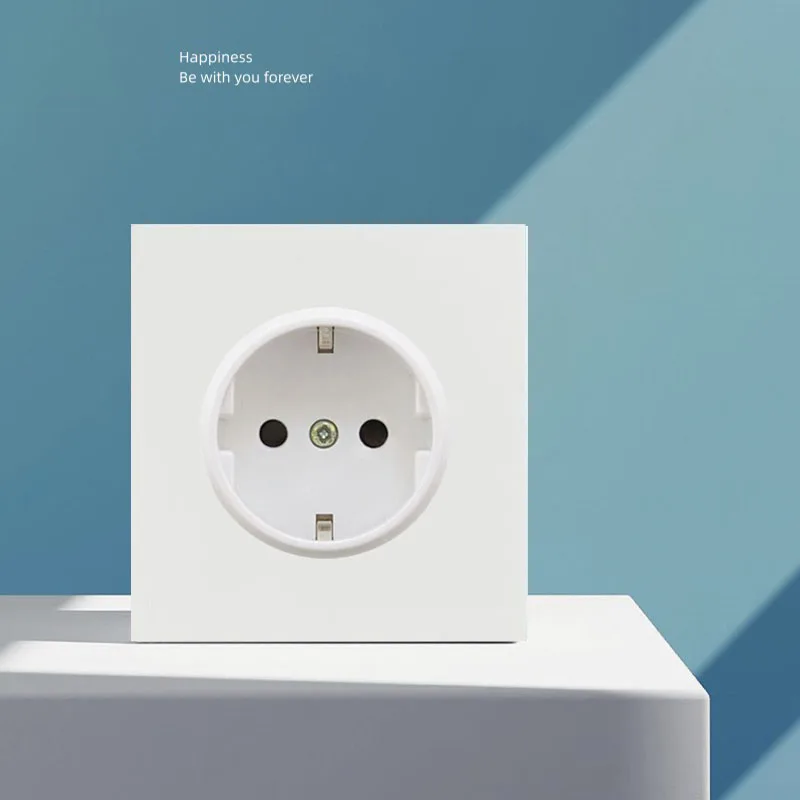 de aço inoxidável, EU Power Outlet, padrão europeu, 16A, 250V