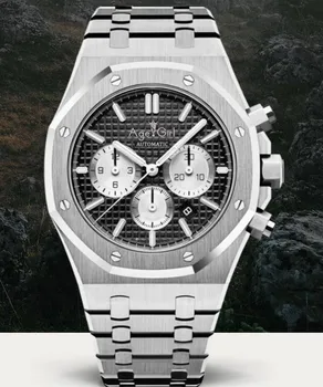 

Luxury Brand New Automatic Mechanical Men Watch Sapphire Glass Silver Limited Sport Black Blue Grey White Fashion Watches AAA+