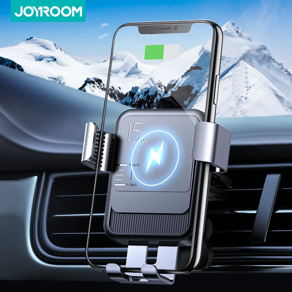 Joyroom 15 Вт Qi Беспроводной автомобильный держатель для телефона зарядное