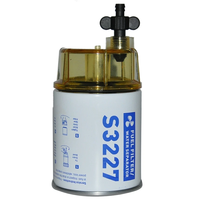

S3227 9-37882 Fuel Filter Water Separator with Clear Bowl Assembly for Marine Engine