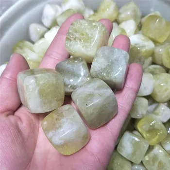 

200g Bulk Wholesale Natural Polished Square Cut Citrine Gemstone Gravels Citrine Quartz Crystal Tumbled Stones for Decorative