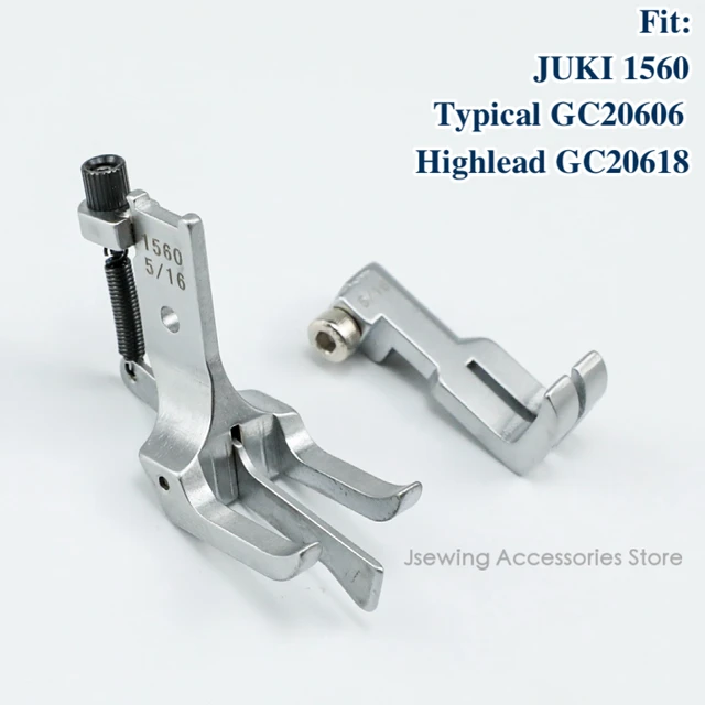 Juki LU-1560N Double Needle Walking Foot Sewing Machine for