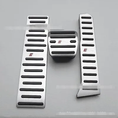 Puou Подходит для Audi Q3 Audi TT Автомобильный Алюминиевый сплав Тормозной дроссель педаль штамповка Нескользящая педаль