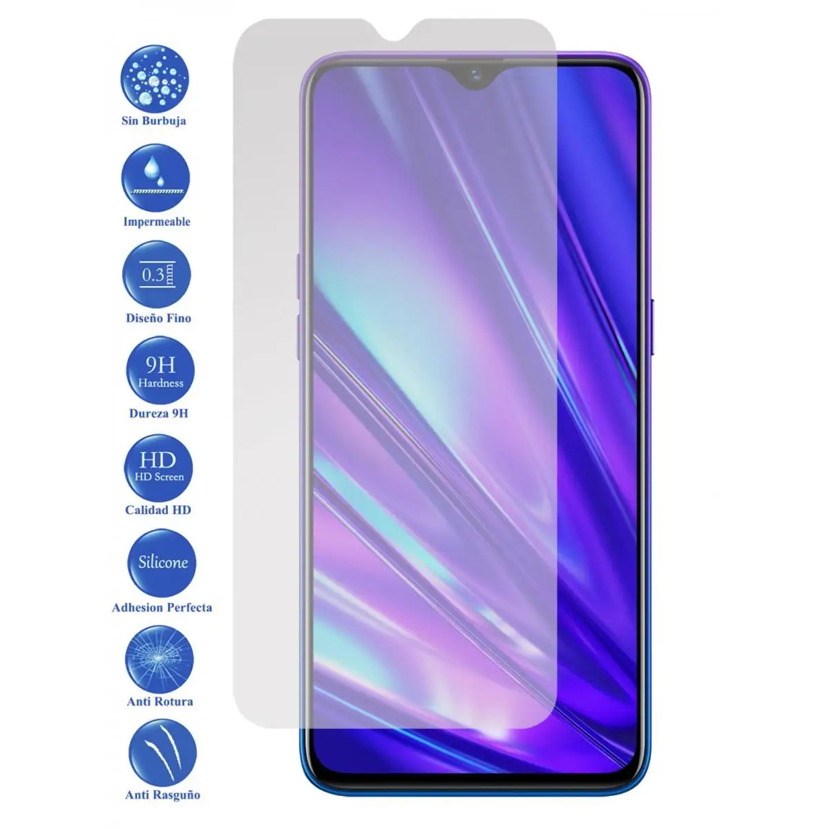 Realme X2 Pro Temperato Protezione Dello Schermo Di Vetro 9H Per Movil - Todotumovil