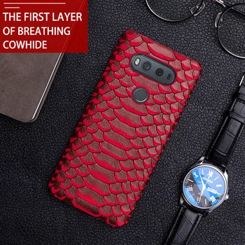 

Phone Case For LG G6 G7 G8s ThinQ V20 V30s V40 V50 Thinq G3 G4 G5 K50 K4 K8 2017 K10 2018 Q6 Q7 Q8 Cowhide Snake texture case