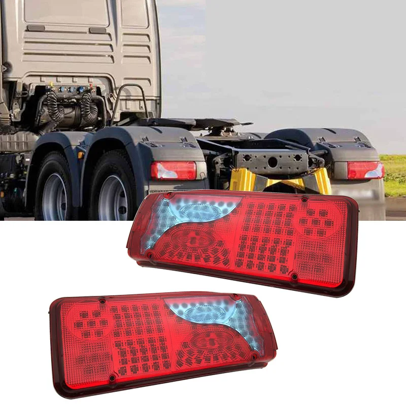 1 пара 24V автомобиль стоп светильник грузовик с прицепом 120LED задний
