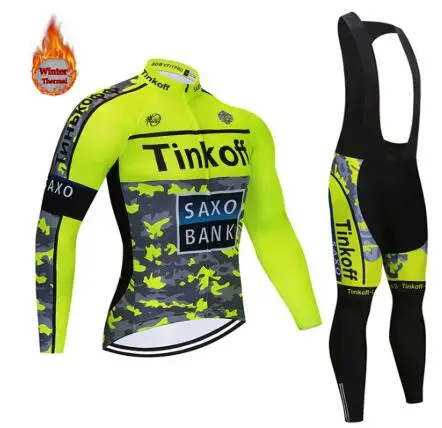 Tinkoff Зимняя Теплая Флисовая велосипедная одежда длинные комплекты весна лето