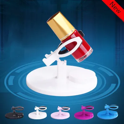 

Adjustable Hand Free Nail Polish Bottle Holder Display Stand Tilt Acrylic Nail Varnish Clip Grip Manicure Polish Supportive Tool