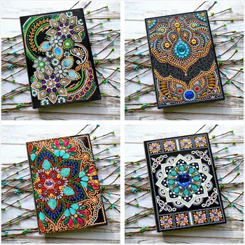 

Shirliben 5d Diy Diamond Painting Notebook Diary Book Butterfly Peacock Unicorn Mandala Diamond Mosaic Round Special Diamond