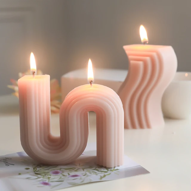 Silicone Candle Shape Handmade  Silicone Molds Candles Shapes - Candle Mold  Handmade - Aliexpress