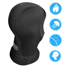 

Men Diving Headgear 5mm Scuba Diving Cap Hat Swimming Professional Head Protective Warm Sunproof Snorkeling Hat Thick Dive Hood