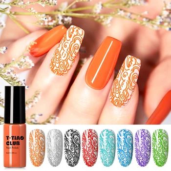 

Nail Stamping Nail Polish Lacquer Nail Art Plate Stamp Oil White Night Stamping Manicure For Stamping Plate Painting UV Gel