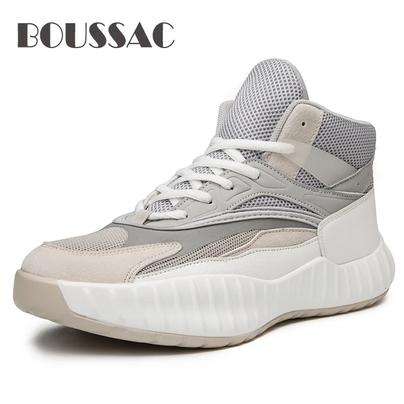 

BOUSSAC men basketball shoes Outdoor Basketball Shoes Hard-Wearing Cushioning Sneakers Sport Shoes Outdoor Lace-Up