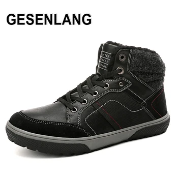 

Men's Winter Snow Boots Plus Lamb Wool High Top Outdoor Sports Male Sneakers Anti-Slip Wear Resistant Warm Casual Walking Boots
