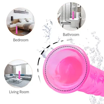 Health TPE Large Realistic Dildo Cheap Sex Toy Masturbator Suction Cup Huge Fake Penis Anal Big Dick Butt Plug for Lesbian Woman 6