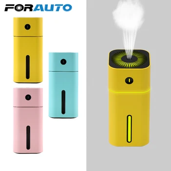 

FORAUTO Aroma Essential Oil Diffuser Mini Ultrasonic Square Humidifier USB Car Air Purifier LED Night Light