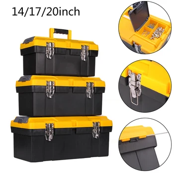

ABS Double-layer Large Toolbox For Managing And Storage Of Various Tools Multifunctional Thicken Portable Toolbox