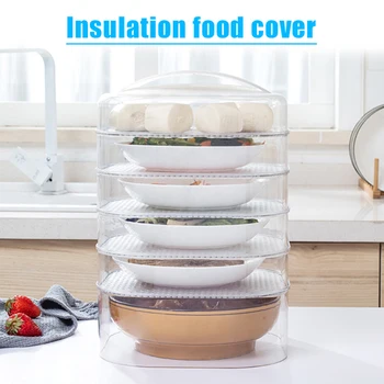 

Newly Fresh Food Storage Box Insulation Dish Cover Meal Food Cover Thick Dust-Proof Heating Table Warm Rice Cover VA88