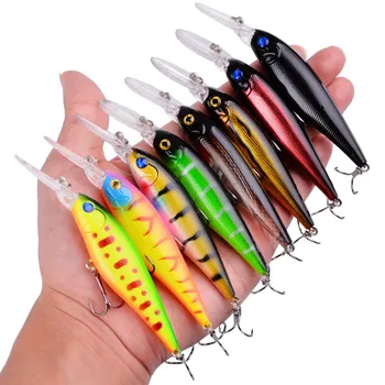 

Fishing Lure 1pcs Pike Bait Minnow 11cm 10.5g Fishing Bait Deep Swim wobbler Crankbait