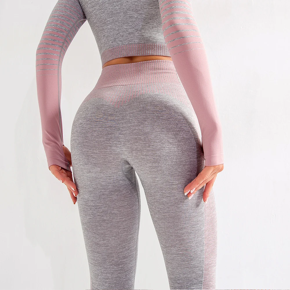 New Women-Track Leggings Pants Hoodie Jackets 2 Piece Set Tracksuits Yoga Outfit Jogging Workout Set Gymwear - Цвет: pant pink