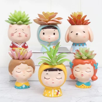 

Adorable Planter Pot Creative Mini Succulent Herbs Planter Decoration Crafts