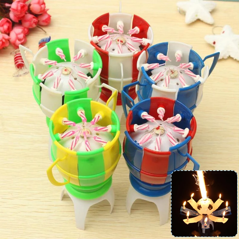 

Music Candle Automatic Football Trophy Gift Birthday Gathering Decor Party Props Blossom Banquet Children Happy Birthday Candle