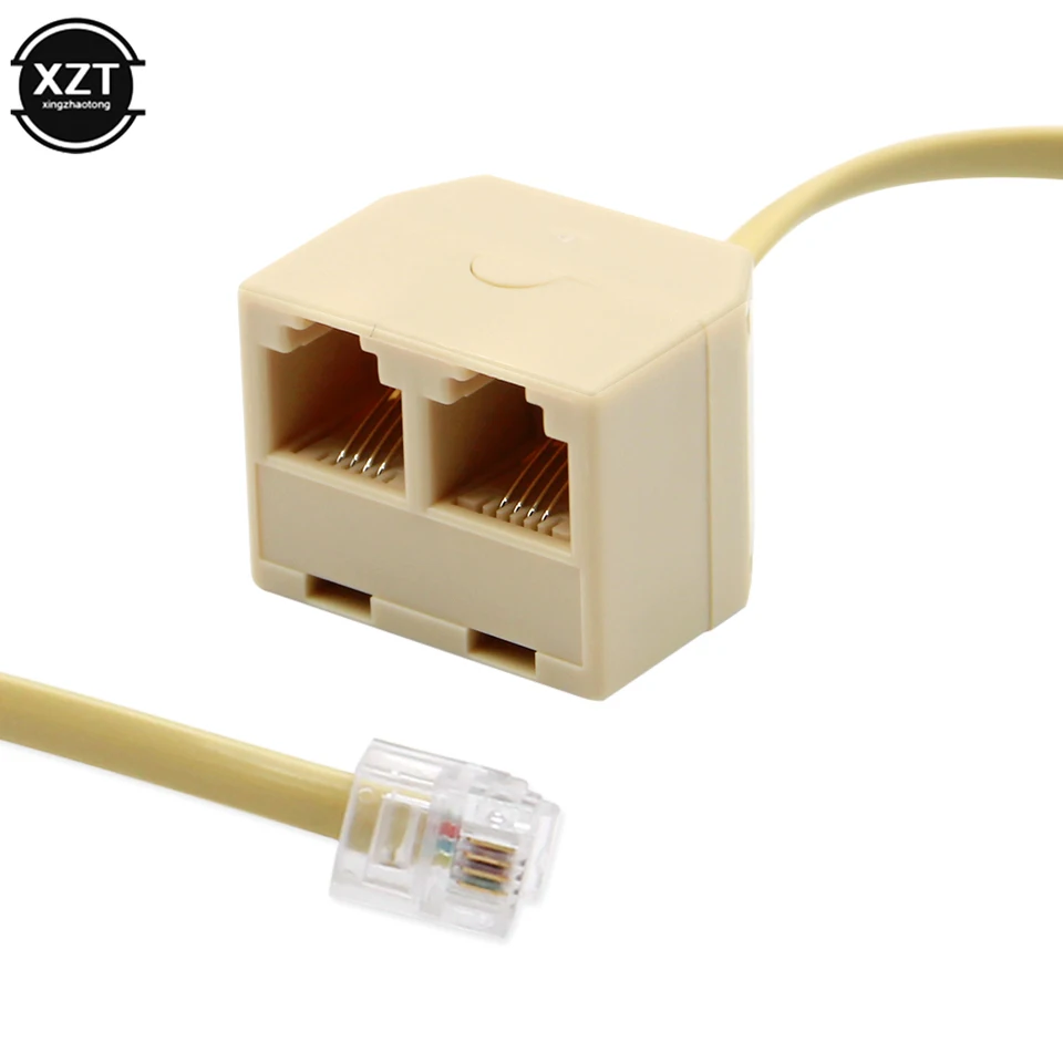 Ihohi Telephone Adapter Splitter Male To 2 Female, Telephone RJ11 Male - View #10