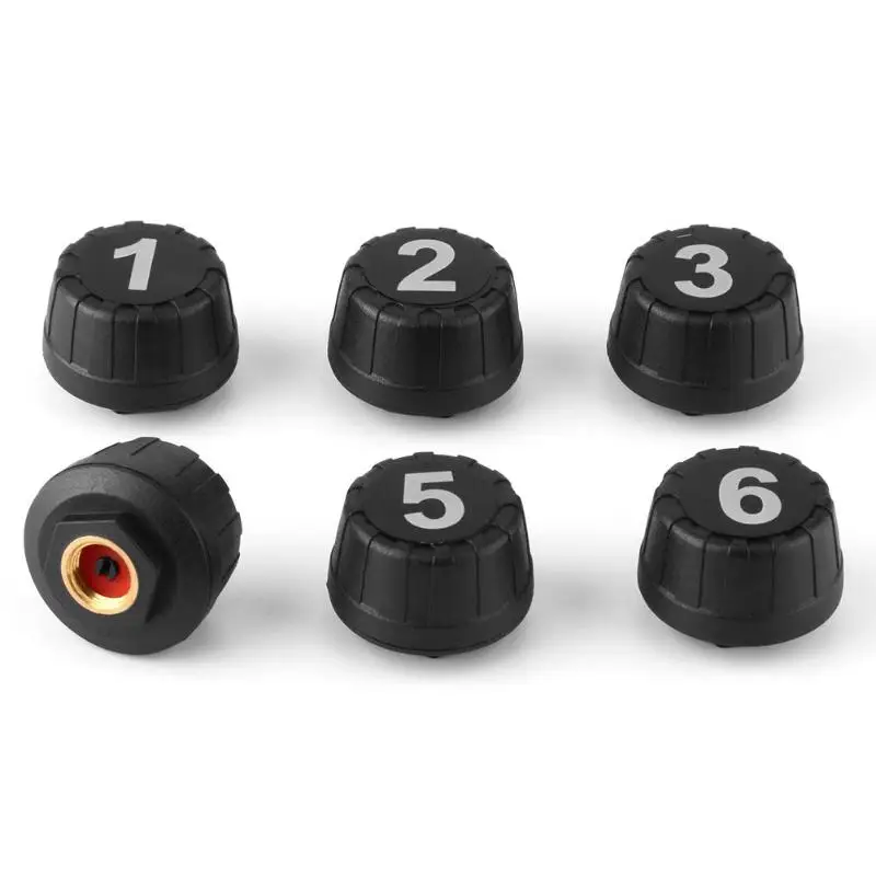VODOOL солнечная мощность TPMS автомобильный Грузовик шин давление монитор системы с 6 внешний датчик 6 грузовые шины давление охранной сигнализации