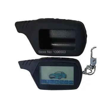 

Wholesale Top Quality A91 LCD Remote Control + Silicone Case For 2 Way Car Alarm Starline 91 A91 Engine Starter Key Keychain