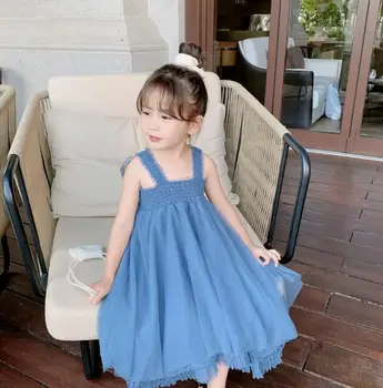 

2020 new girls princess dress summer fashion girls dresses 2-7 years HV792
