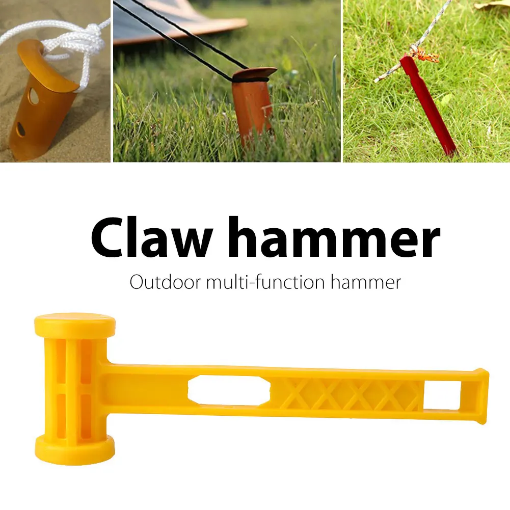 Открытый Кемпинг для палатки, нескладывающегося навеса колышек пластиковый молоток вытаскиватель колышков Съемник