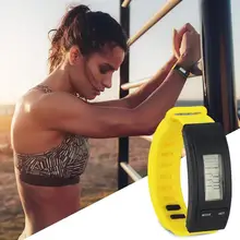 Спортивные электронные часы спортивные простые гибкие прочные водонепроницаемые наручные часы унисекс светодиодный часы с шагомером подарок