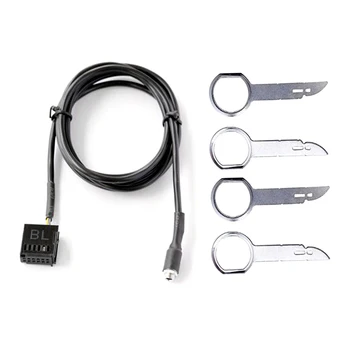 

Car Styling Part Aux-in Audio Cable with 4 Removal Tools Replacement for Ford Focus Fietsa 6000CD AUX Input Mode Cable