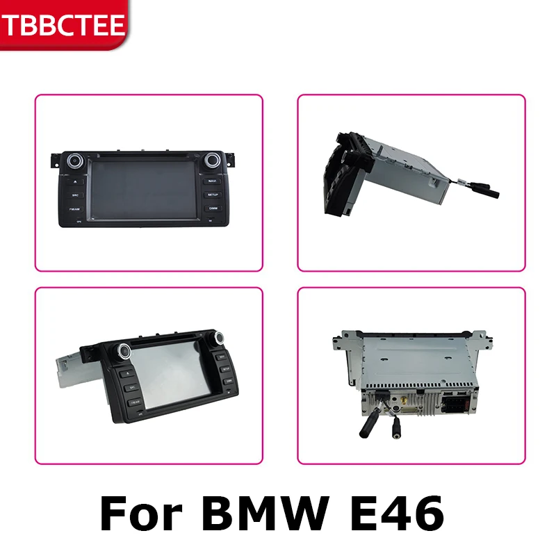 Best 2 Din Android radio bluetooth GPS Navigation wifi Stereo video For BMW E46 1998~2004 Car Multimedia Player 1