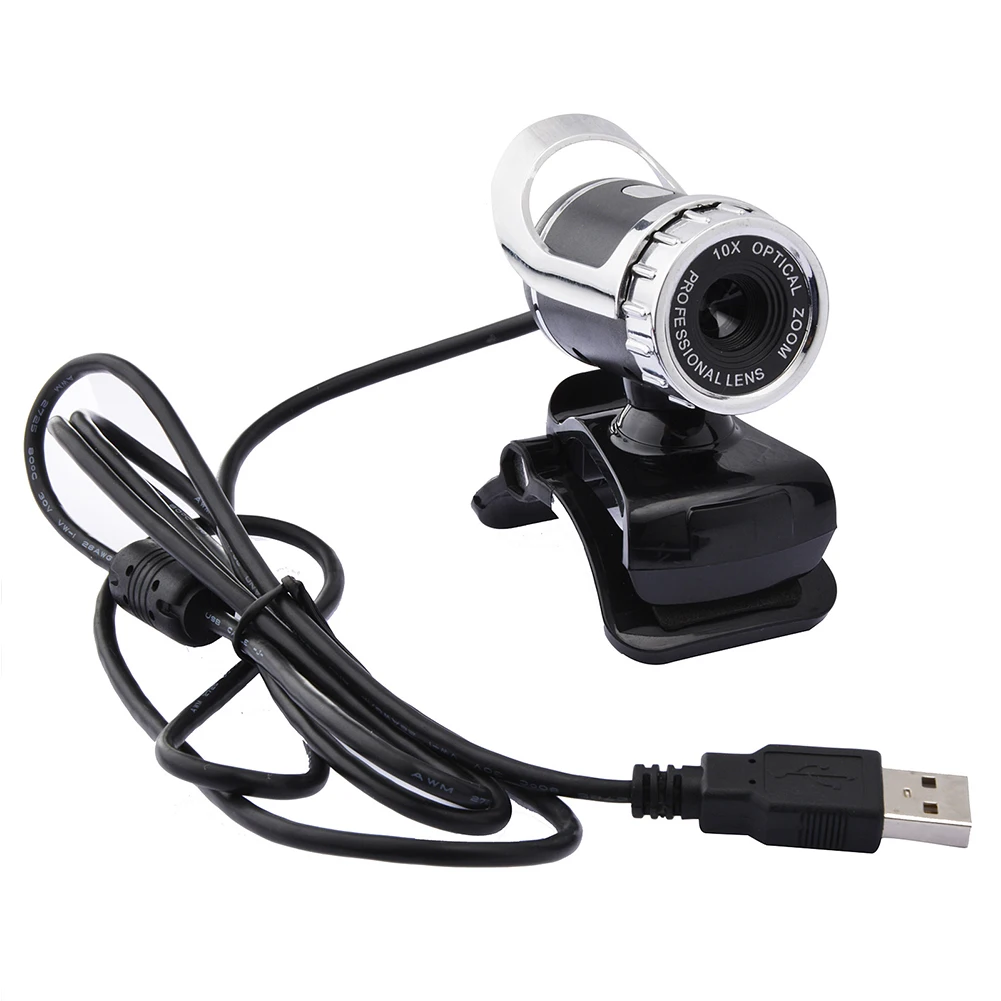 

Webcam Camera Clip On PC Desktop 12 Megapixels HD Sound Absorption Microphone USB 2.0 Laptop Support Windows