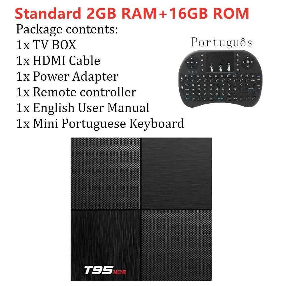 Android 9,0 tv Box T tv Box 2G 16G T95 Mini H6 четырехъядерный Cortex-A53 Поддержка USB 3,0 2,4G Wi-Fi 3D 4K Full HD H.265 100M Ethernet - Цвет: 2G PT Black Keyboard