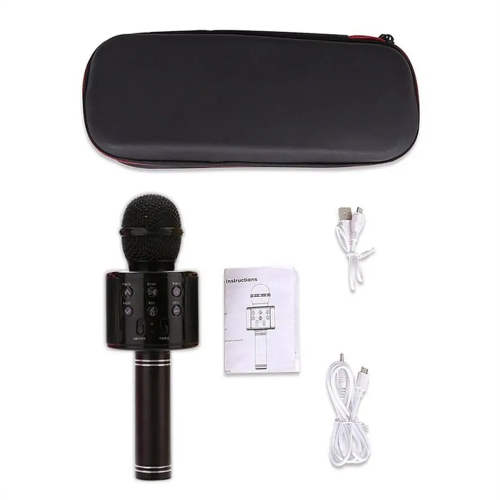 

Bluetooth KTV Wireless Karaoke Handheld Microphone USB Player Mic Speaker Portable Christmas Birthday Home Party HOT