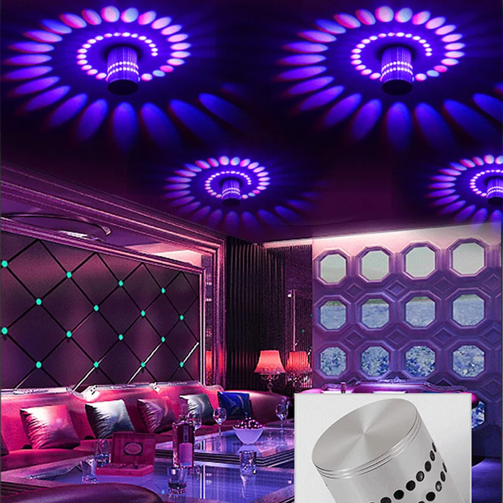  Modern LED Ceiling Light 3W RGB Porch Lamp Surface Mount Flush Lighting Fixture Balcony Corridors L - 4000055103269