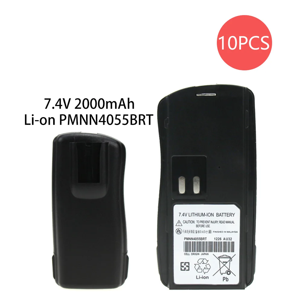 10 шт. Аккумулятор для Motorola AXU4100, AXV5100, BC120, CP125, GP2000, GP2000s, GP2100, P020, SP66, VL130, PMNN4046 PMNN4046A - Цвет: Black