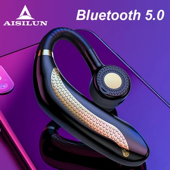 

Bluetooth 5.0 Earphone Wireless Single Ear Handsfree Sports Earbuds Stereo Music With Microphone Ear Hook Headset tws earbuds