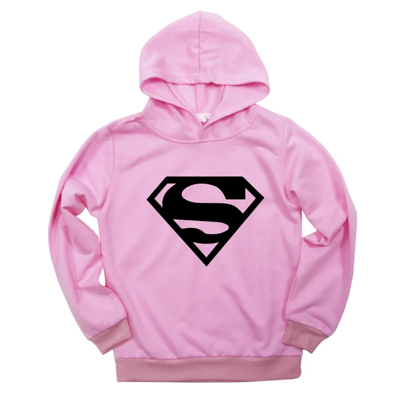 Hoodies 3 Толстовки с героями мультфильмов для мальчиков и девочек; супергерой Супермен; сезон осень-зима; пуловер; Толстовка для детей; повседневная одежда с капюшоном - Цвет: Hoodies 3