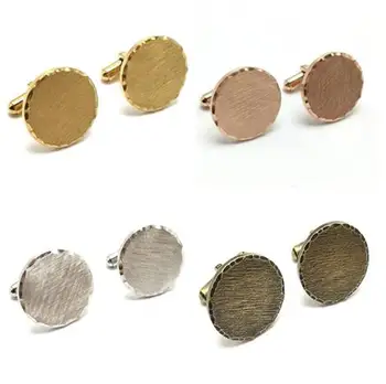 

10pairs/lot Vintage Stainless Steel Cufflinks Retro Round Coarse Sands Polished Cuff Links Men's Jewelry Accessory Wholesale
