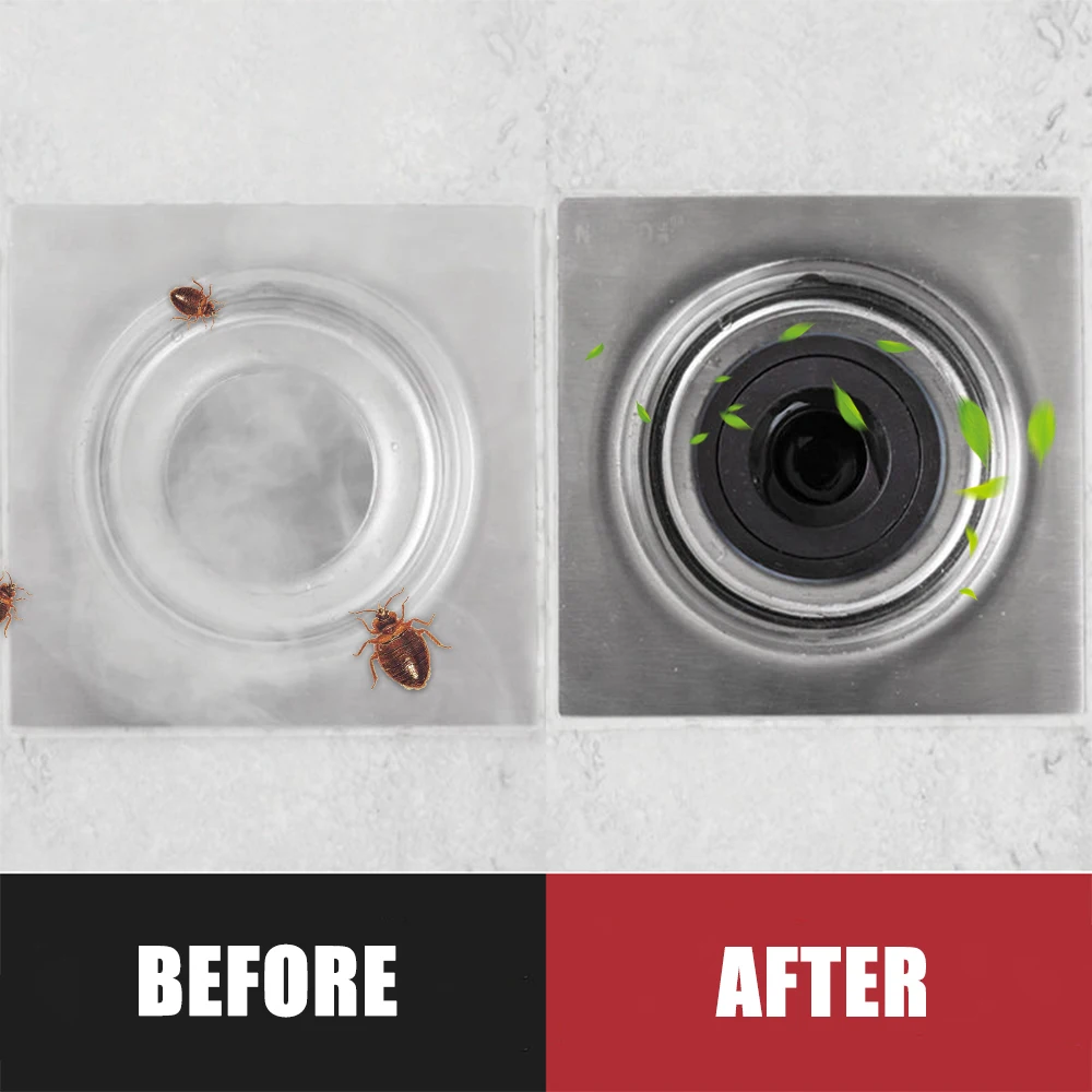 Floor Drain Shower Drain Hair Stopper Catcher Sink Strainer Drain Protectors Bathroom Toilet Tub Kitchen Home Anti-Odor
