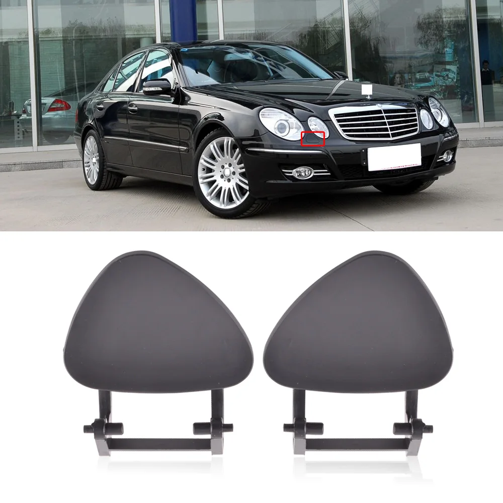 CAPQX Омыватель фар Неокрашенная Насадка крышка Крышка для Mercedes W211 E280 E350 E550 передний бампер реактивный чехол 2118801705 2118801805