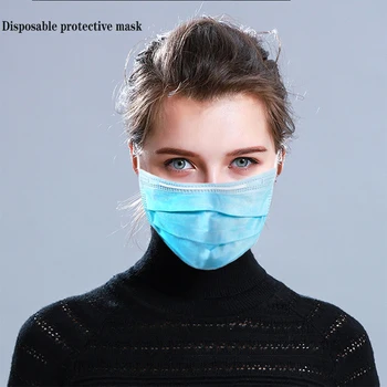 

mouth caps masque face shield disposable laye drape on mouth protective meltblown cloth masks disposable face mask fast delivery