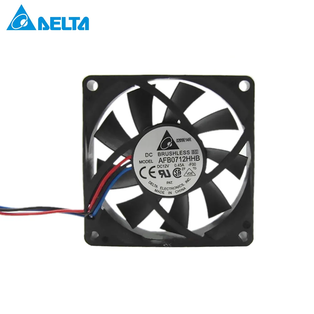 

for delta AFB0712HHB 7015 7 CM 70mm chassis CPU cooling fan 12 v 0.45 A AFB0712HHB ball 70x70x15mm