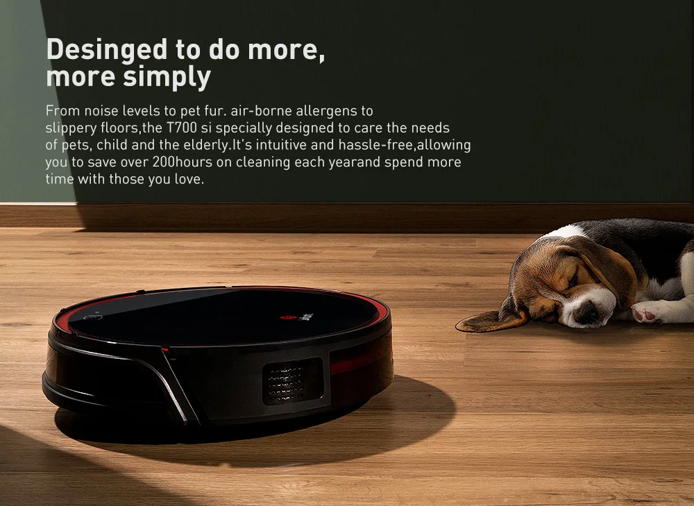 Робот-пылесос Lefant T700 Smart Moping APP дистанционное управление Wi-Fi Влажная и сухая 2500Pa сильное всасывание для домашней уборки