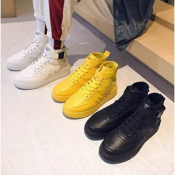 

Hot Sale New Fashion Men Casual Shoes Sneakers High Top Lightweight Trainers shoes High Quality Man hip hop Flats shoes