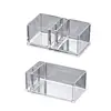 Clear Acrylic Cocktail Napkin Holder Tissue Box Paper Serviette Dispenser Bar Caddy Straws Organiser for Dining Table Home Decor 2
