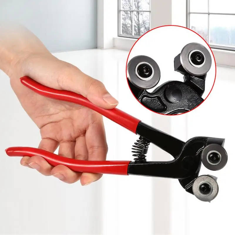200mm Glass Cutter Mosaic Cut Nipper Ceramic Tile Wheel Wheeled Cutting Heavy Duty Pliers Tools Max Thickness 15mm | Инструменты